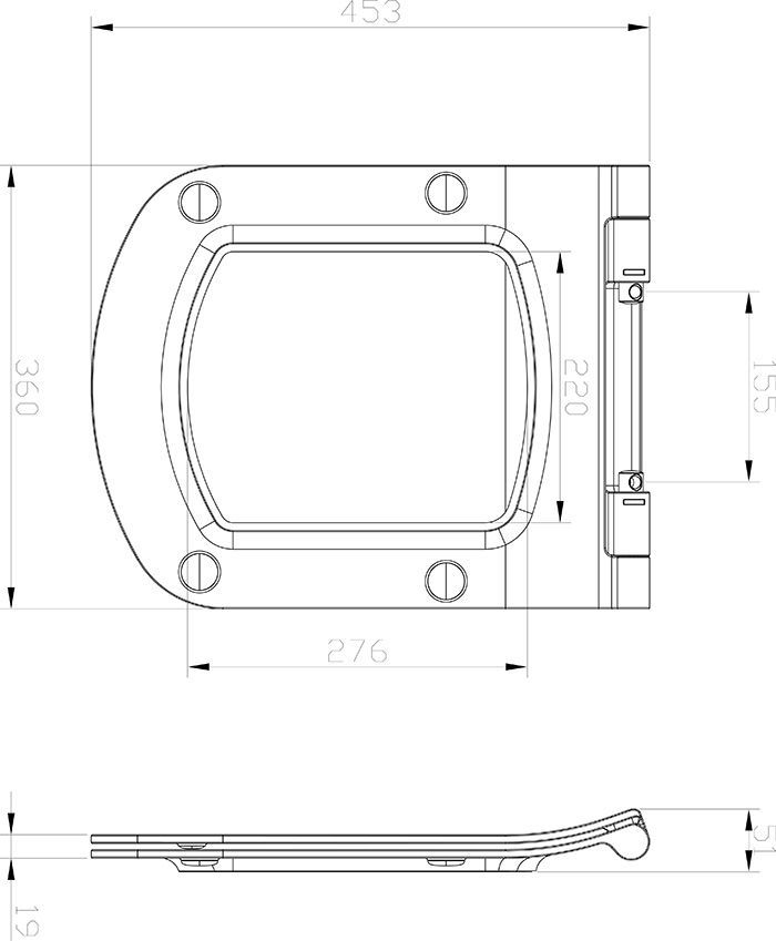 Сиденье для унитаза Ravak Classic Slim, X01673