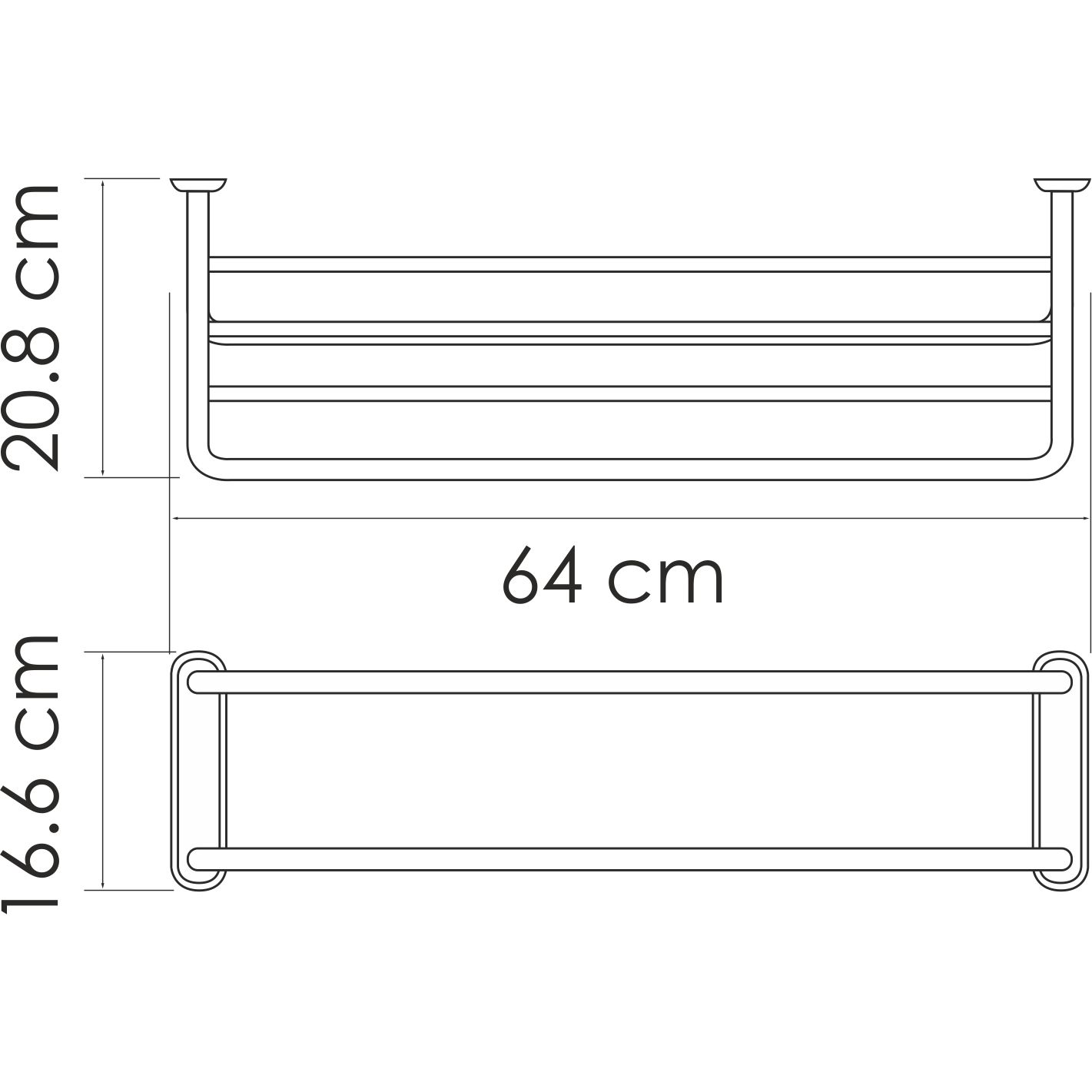 Полка для полотенец WasserKRAFT, K-888