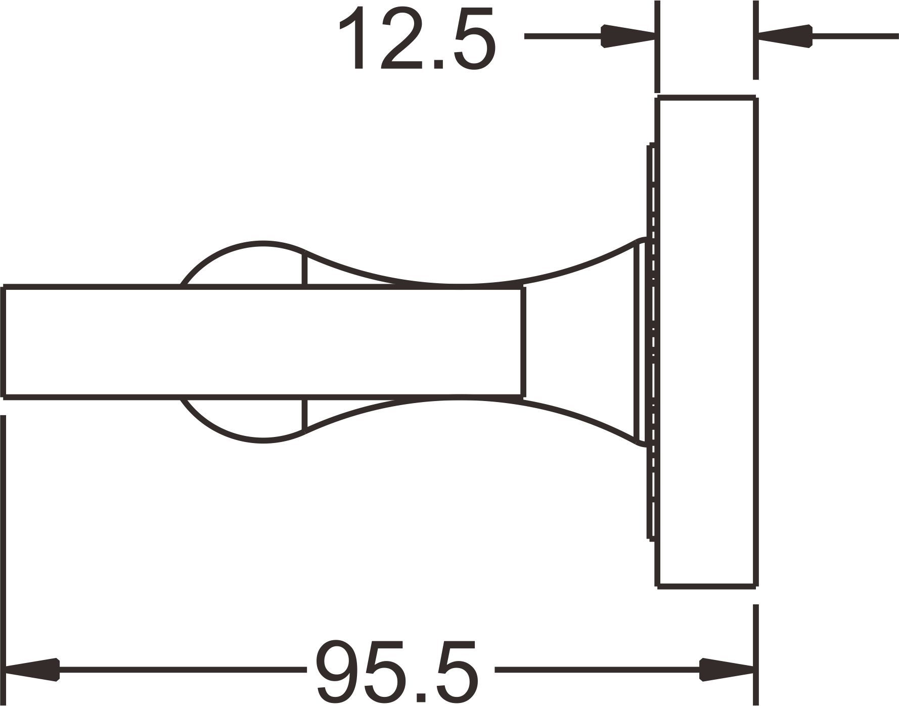Ерш для унитаза Rose, RG1000Q