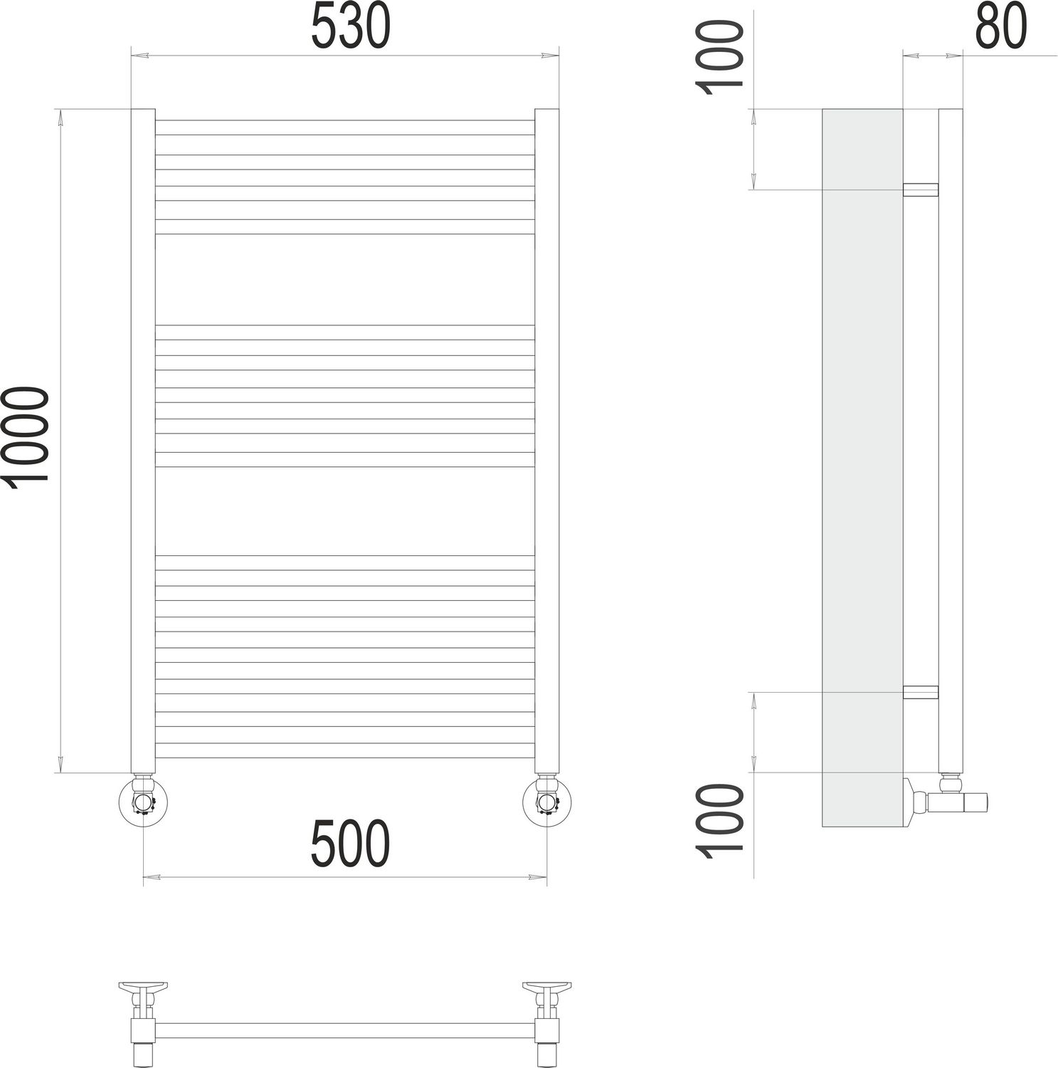 Полотенцесушитель Terminus Ватикан П16 50x100