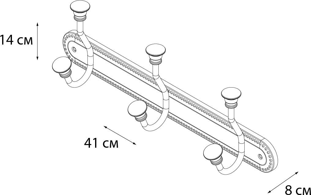Плана 3 крючка Fixsen Adele, FX-55005-3