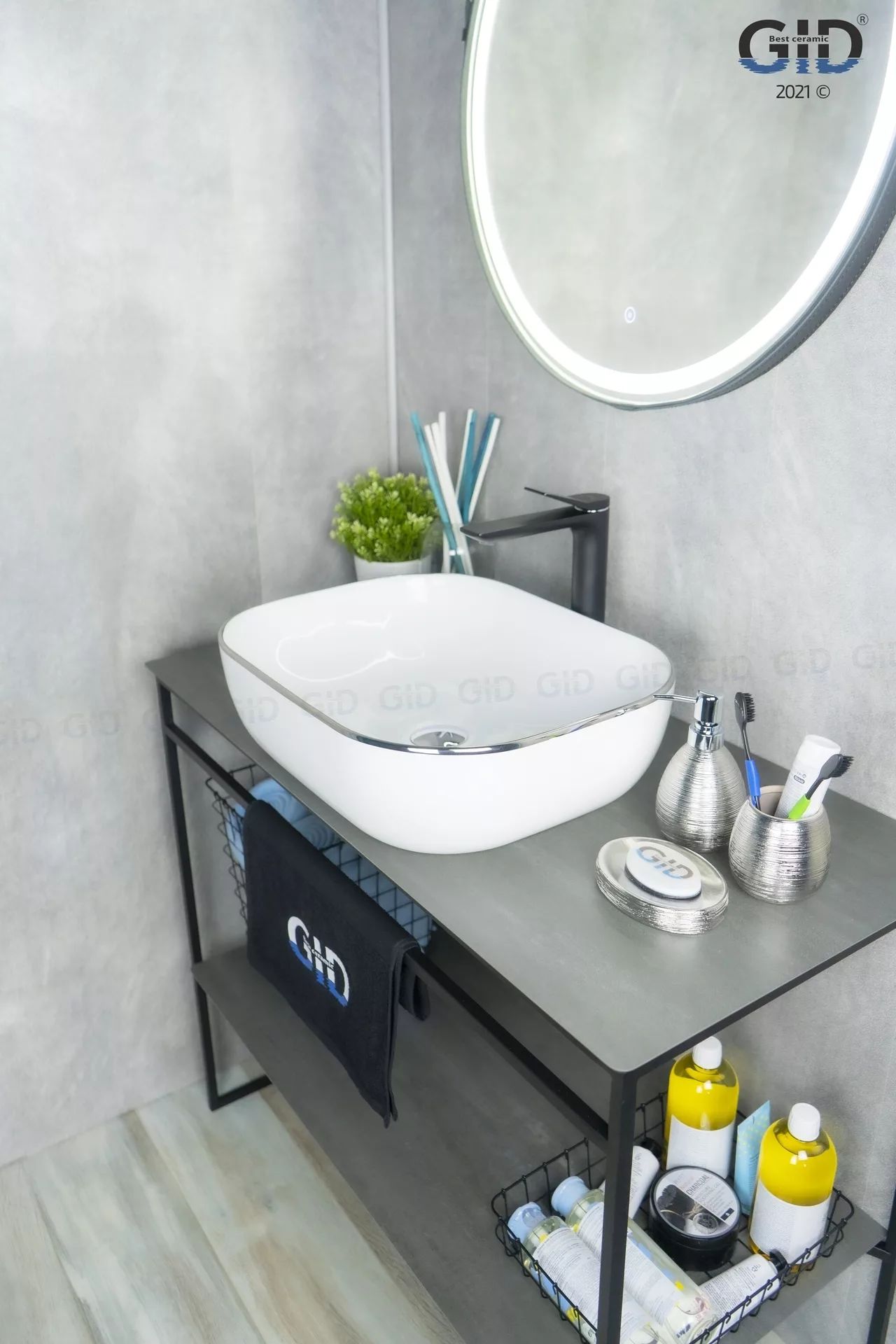 Умывальник Gid D1302H011 50x40, 53305