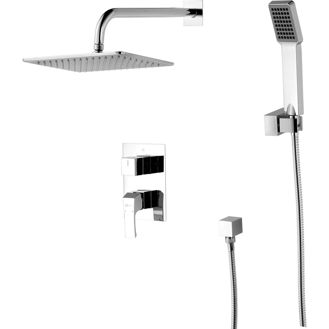 Смеситель для душа встраиваемый с дополнительной 1-функциональной лейкой Lemark Unit, LM4529C