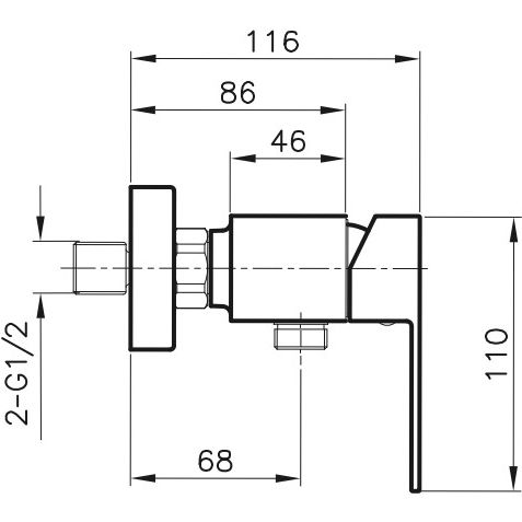 Смеситель для душа Ahti Kotka, KO305000