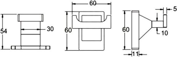 Крючок Rose, RG1621H