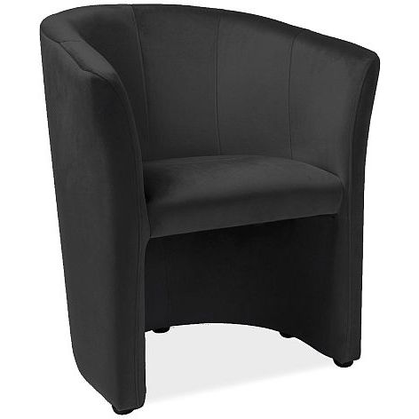 Кресло Signal TM-1 Velvet Bluvel19 черный, TM1V19