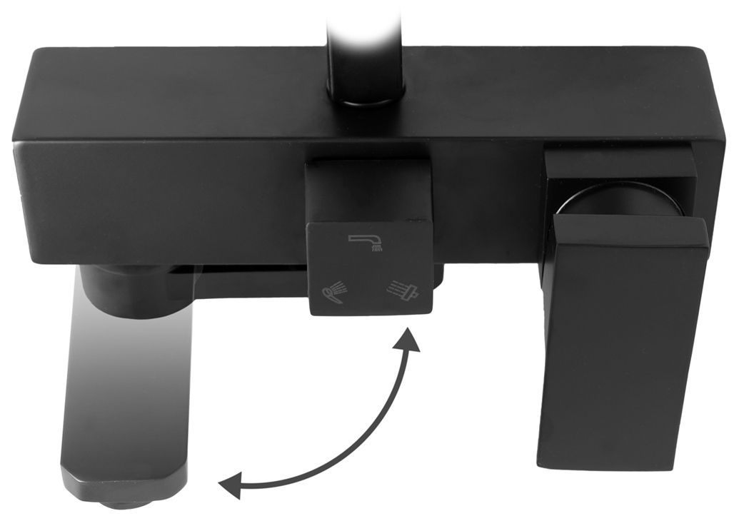 Душевая система Rea Jack Black, REA-P7009