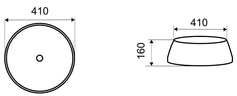 Раковина для ванной Ceramalux 41x41, J2094
