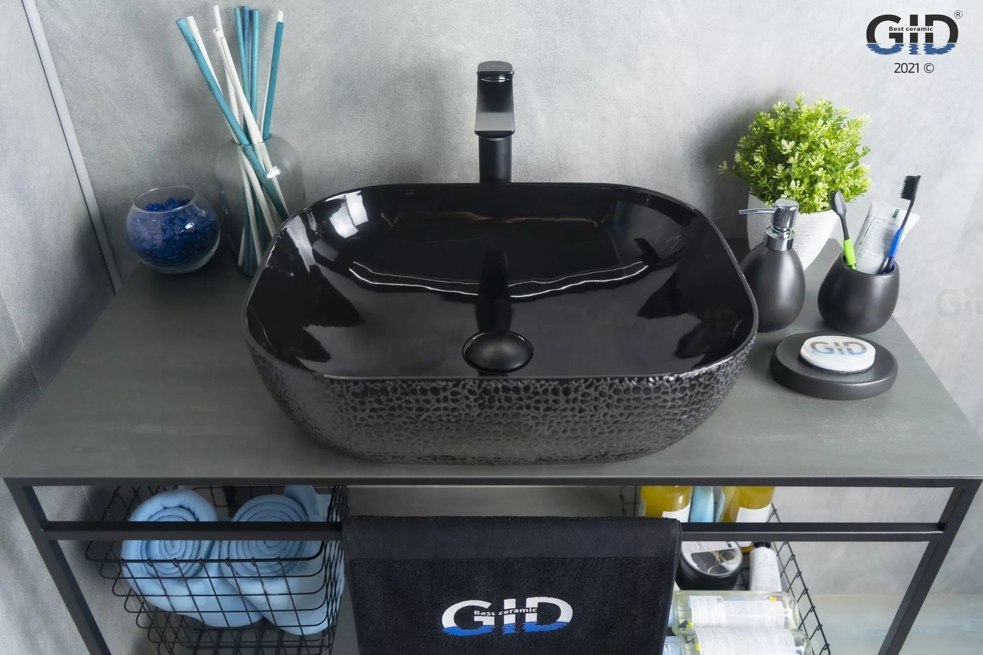Умывальник Gid D1302H004 50x40, 53303