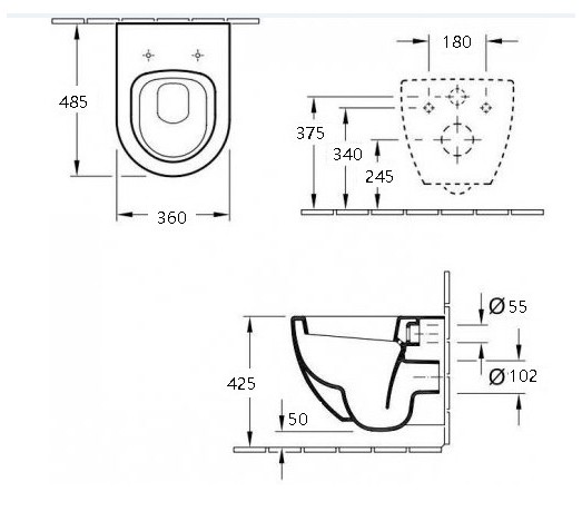 Унитаз подвесной Esbano Lotus White