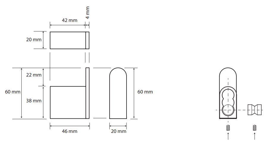 Крючок Bemeta Galla, 108106020