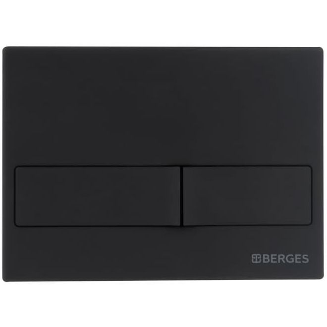 Комплект Berges Novum, кнопка L5 Soft Touch черная, унитаз Puma XXL Rimless, сиденье Toma Slim, 043246