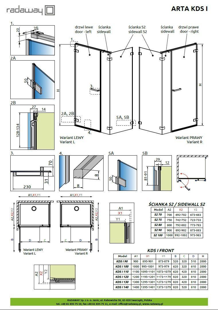 Душевая кабина Radaway Arta KDS I
