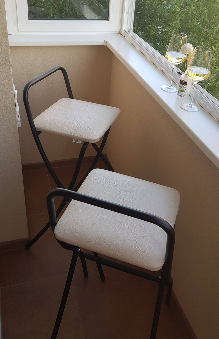 Стул полубарный Sheffilton SHT-S46 бежевый/черный муар, 881416