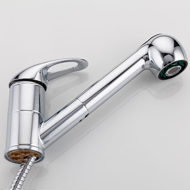 Смеситель для кухни с выдвижным изливом Frap F6003