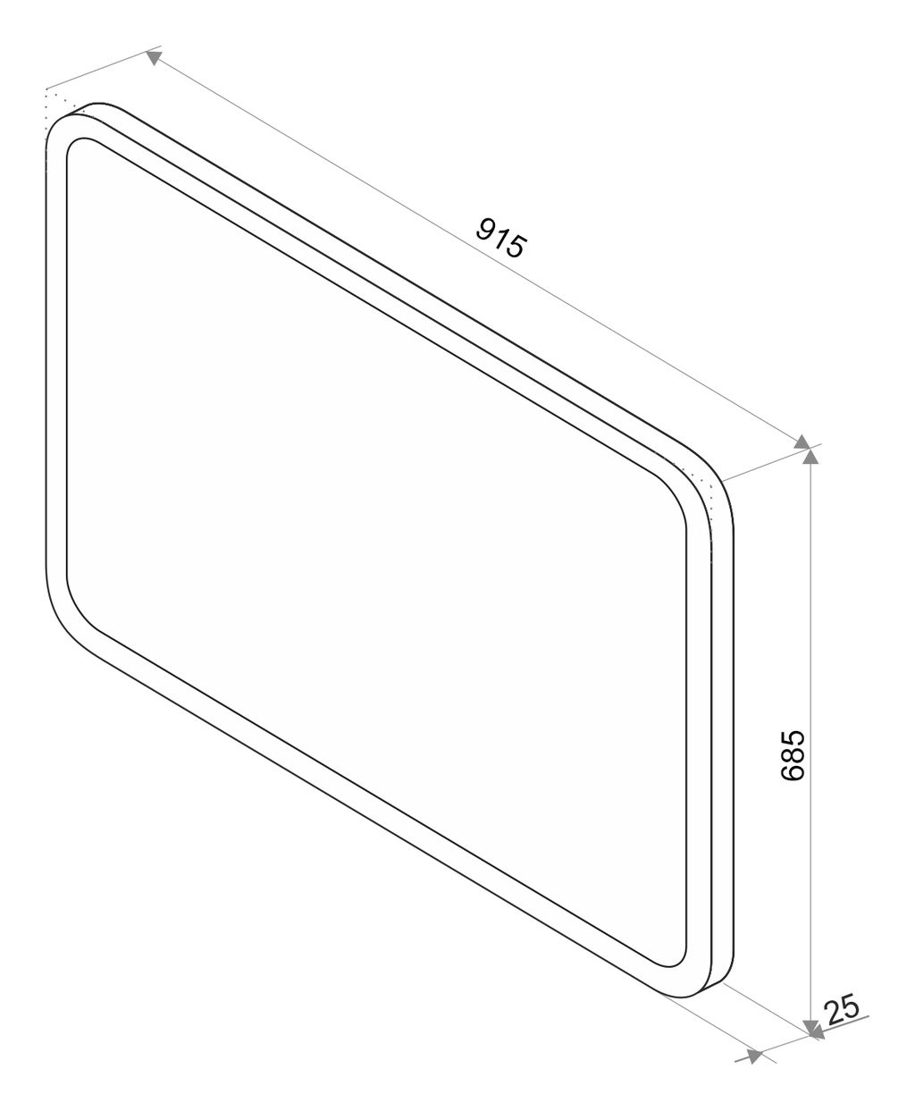 Зеркало Континент Demure LED 91.5x68.5