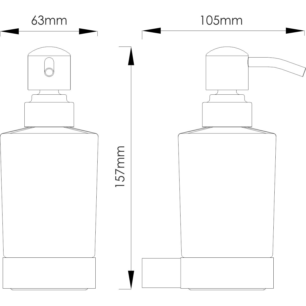 Дозатор для жидкого мыла WasserKRAFT Sauer, K-7999