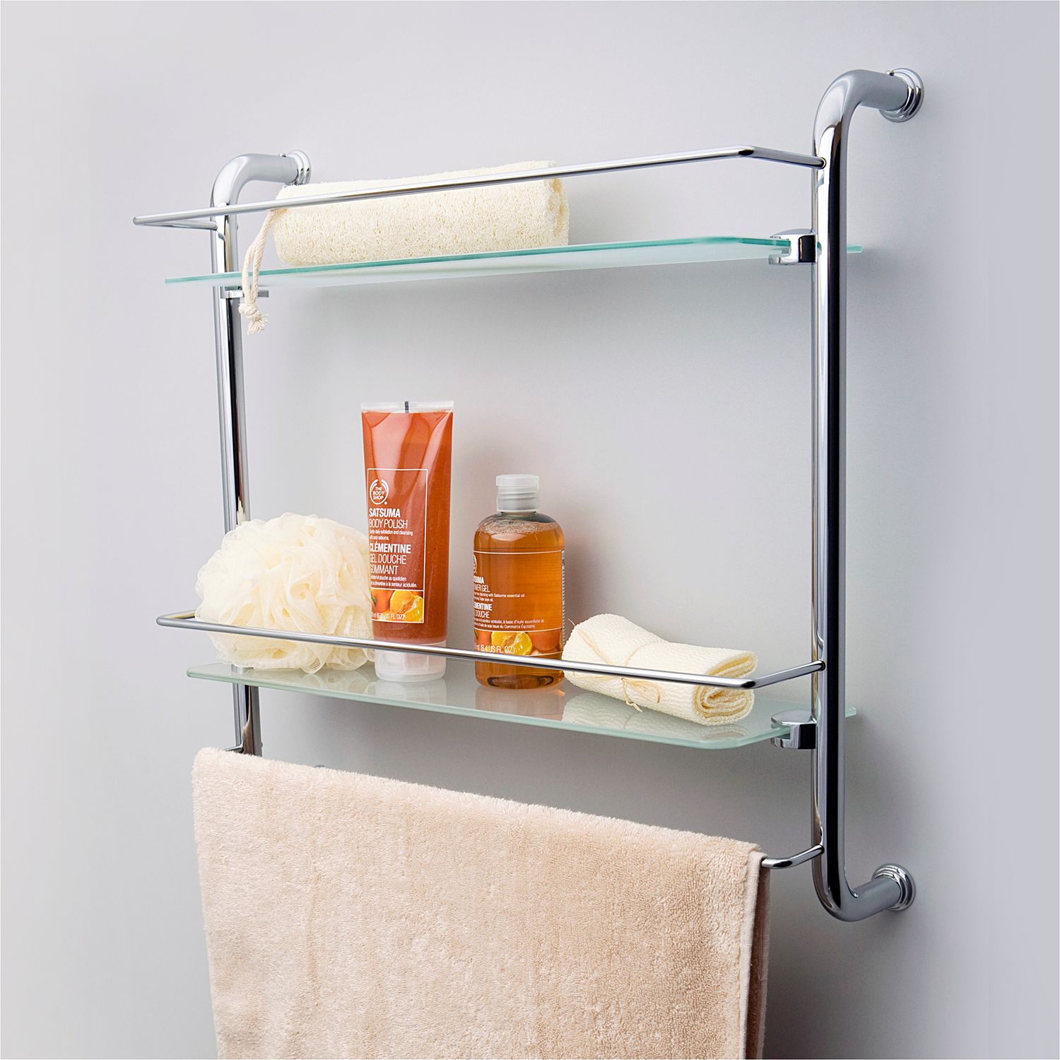 Полка стеклянная двойная WasserKRAFT, K-2022