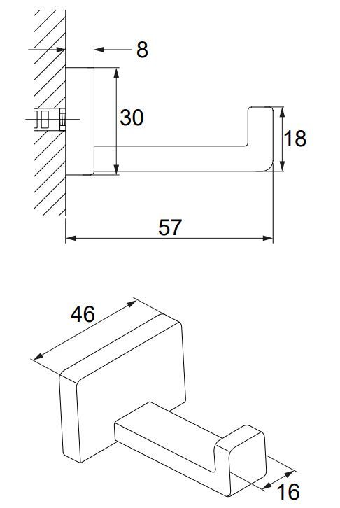 Крючок Omnires Darling, DA70110BL