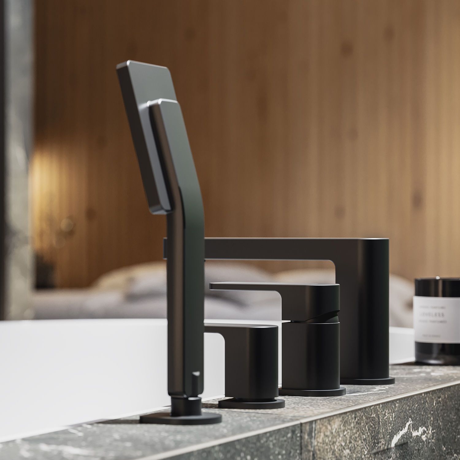 Смеситель для ванны Omnires Baretti, BA7832BL