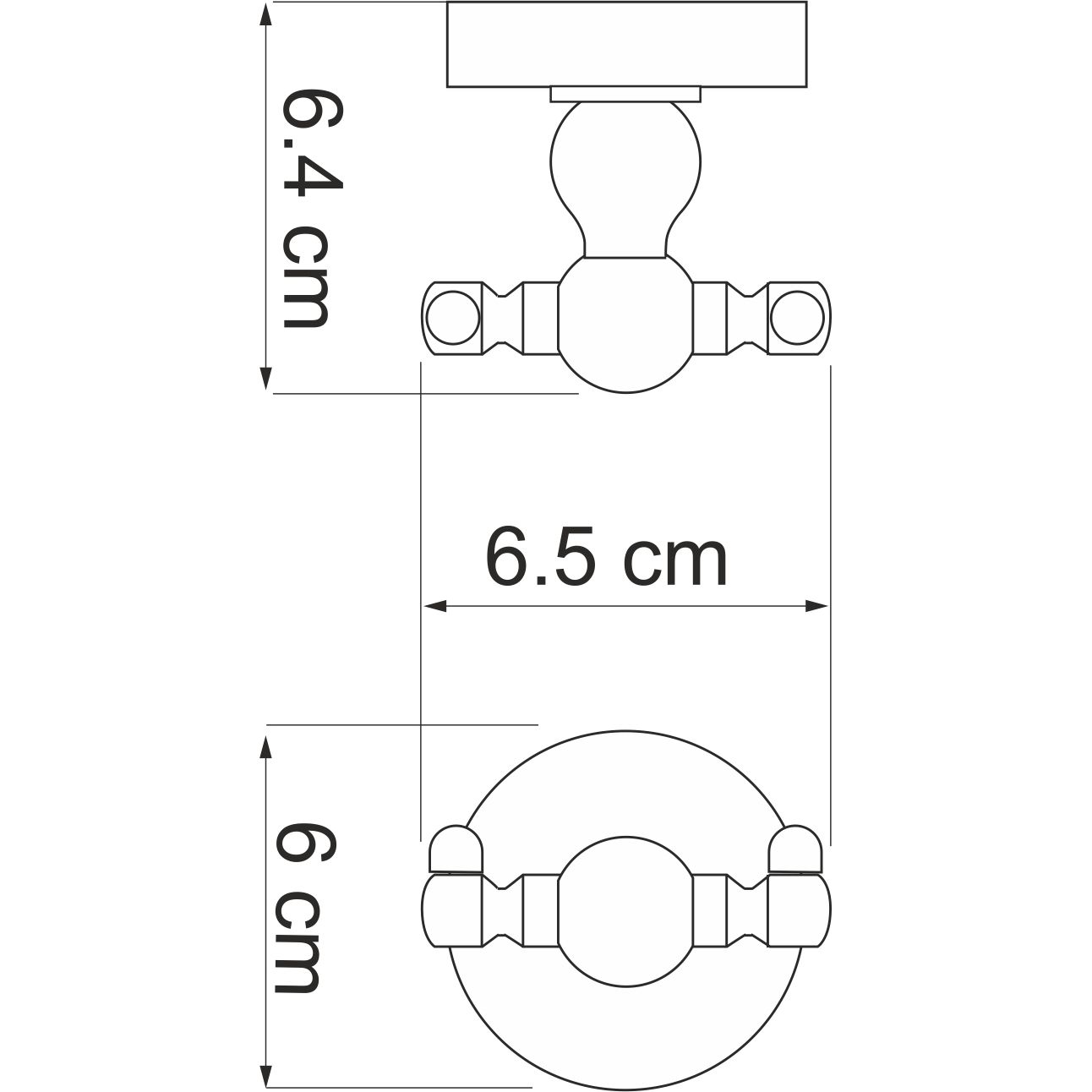 Крючок двойной WasserKRAFT Diemel, K-2223D