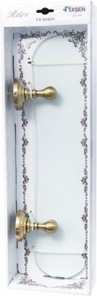 Полка стеклянная Fixsen Retro, FX-83803