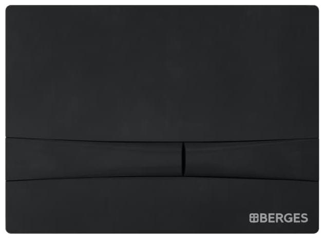 Инсталляция для скрытого монтажа унитаза Berges Novum кнопка F5 Soft Touch черная, 040255