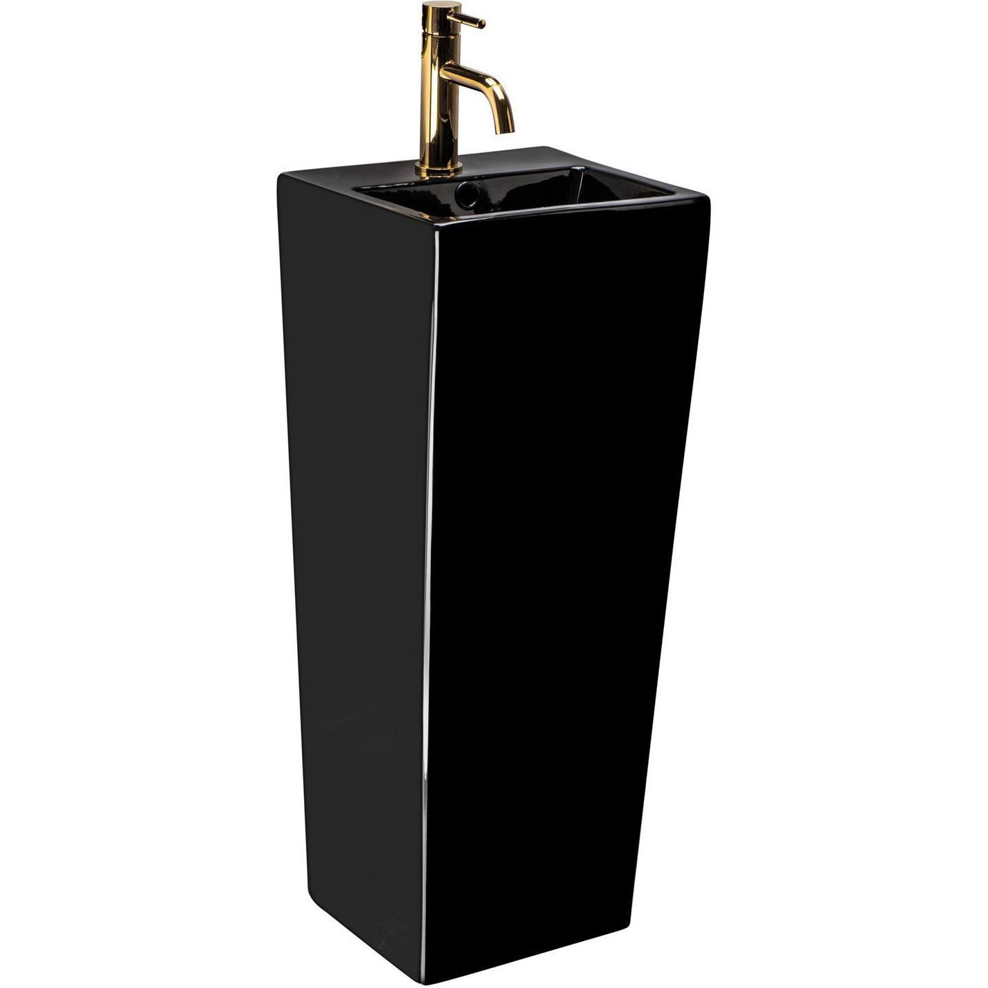 Умывальник Rea Kamila Black 33x33, REA-U5644