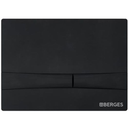 Комплект Berges Novum, кнопка F5 Soft Touch черный, унитаз Albit S, сиденье Top Slim, 042440