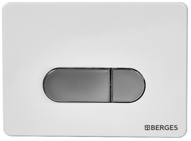 Инсталляция для скрытого монтажа унитаза Berges Novum кнопка D7 кнопка белая/хром, 040237