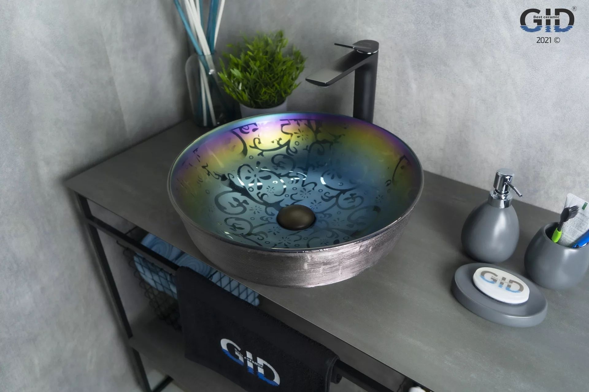 Умывальник Gid D1315H107 41.5x41.5, 53332