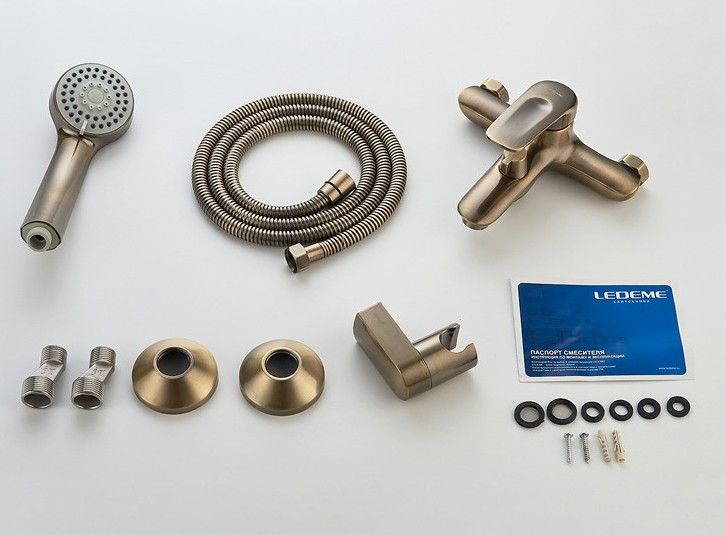 Смеситель для ванны бронза Ledeme L3248C