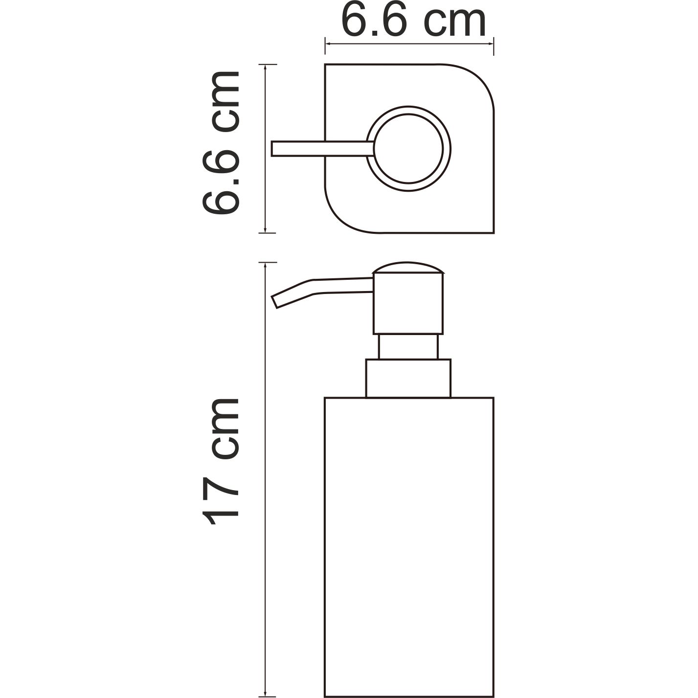 Дозатор для жидкого мыла WasserKRAFT Elbe, K-2799