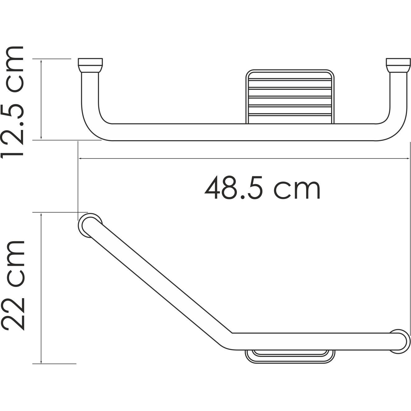 Поручень для ванны WasserKRAFT, K-1077Right