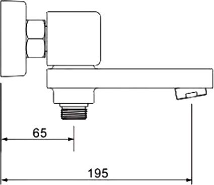 Смеситель для ванны Rose, R1002H