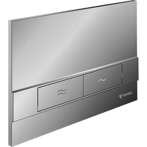 Кнопка смыва Schell Board матовый хром пластик, 031206499