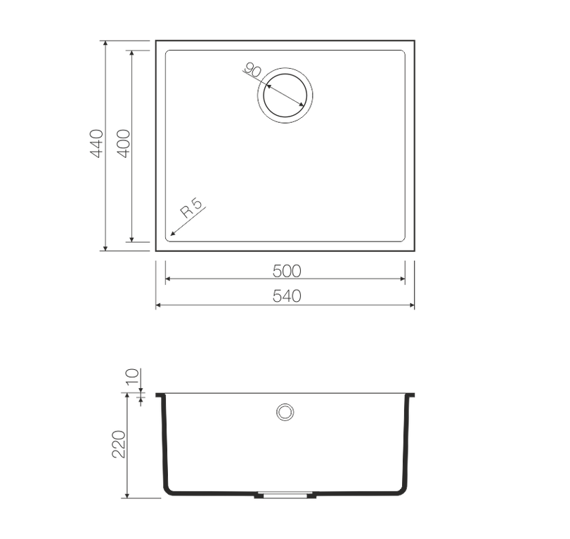 Кухонная мойка Omoikiri Bosen 54-U-PL, 4993233