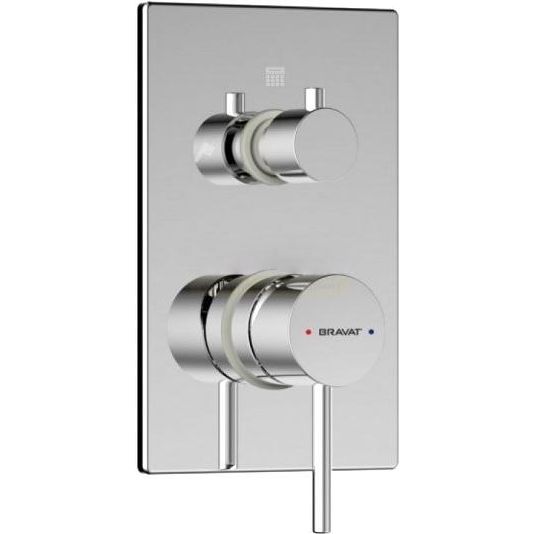 Накладка для смесителя скрытого монтажа Bravat Arc (2 функции) P69193C-2