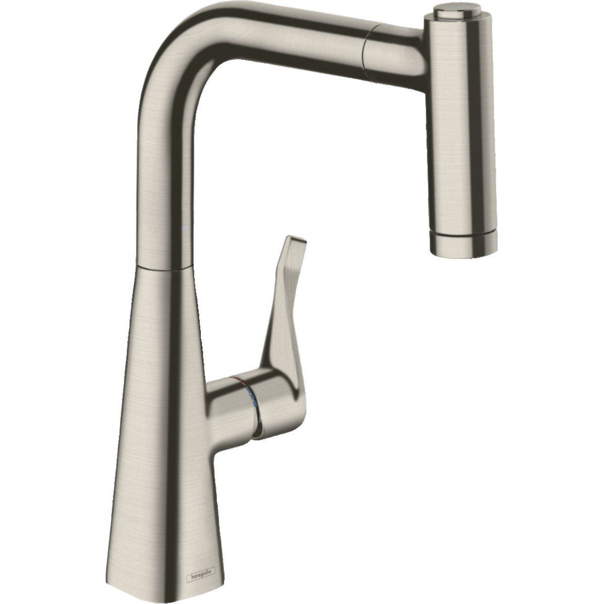Кухонный смеситель Hansgrohe Metris 220 с вытяжным душем, 14834800