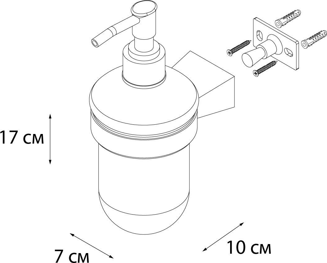 Дозатор для жидкого мыла Fixsen Trend, FX-97812