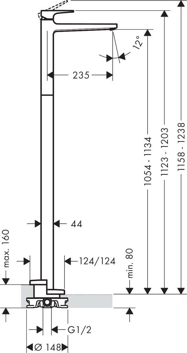 Смеситель для раковины Hansgrohe Metropol, 74530000