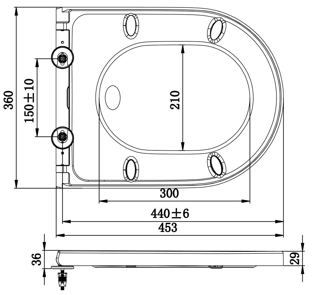 Сиденье с крышкой для унитаза Lavinia Boho Biore, 33290410