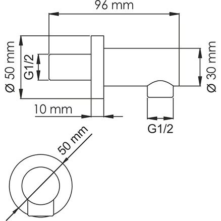 Подключение шланга WasserKRAFT, A188