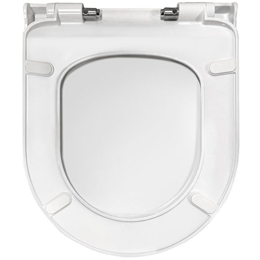 Комплект Berges Novum, кнопка D7 белая/хром, унитаз Okus, сиденье Toma Slim, 043262