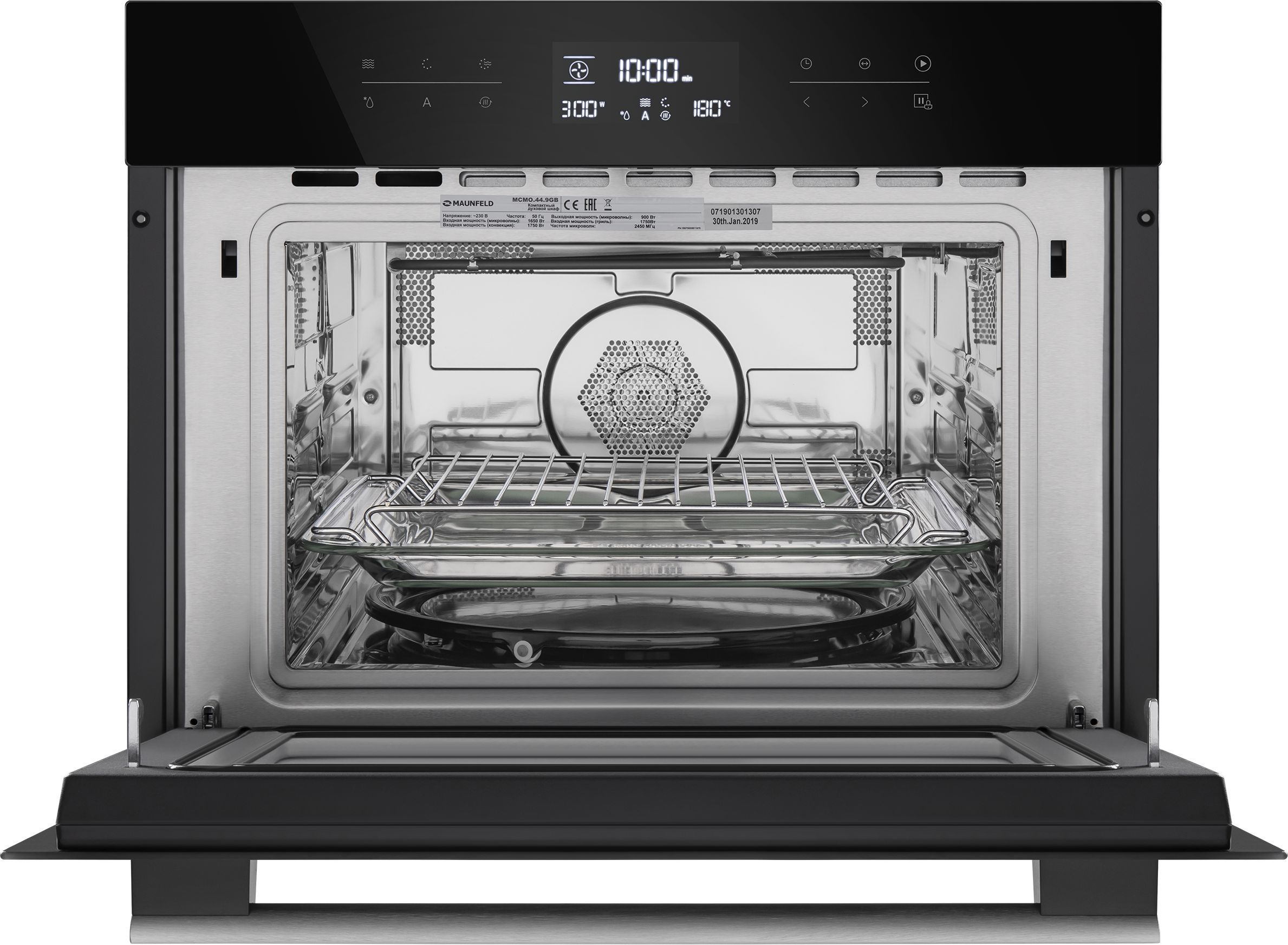 Шкаф духовой электрический с функцией СВЧ Maunfeld, MCMO.44.9GB