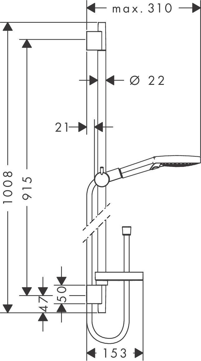 Душевой набор Hansgrohe Raindance Select S 120, 26631400
