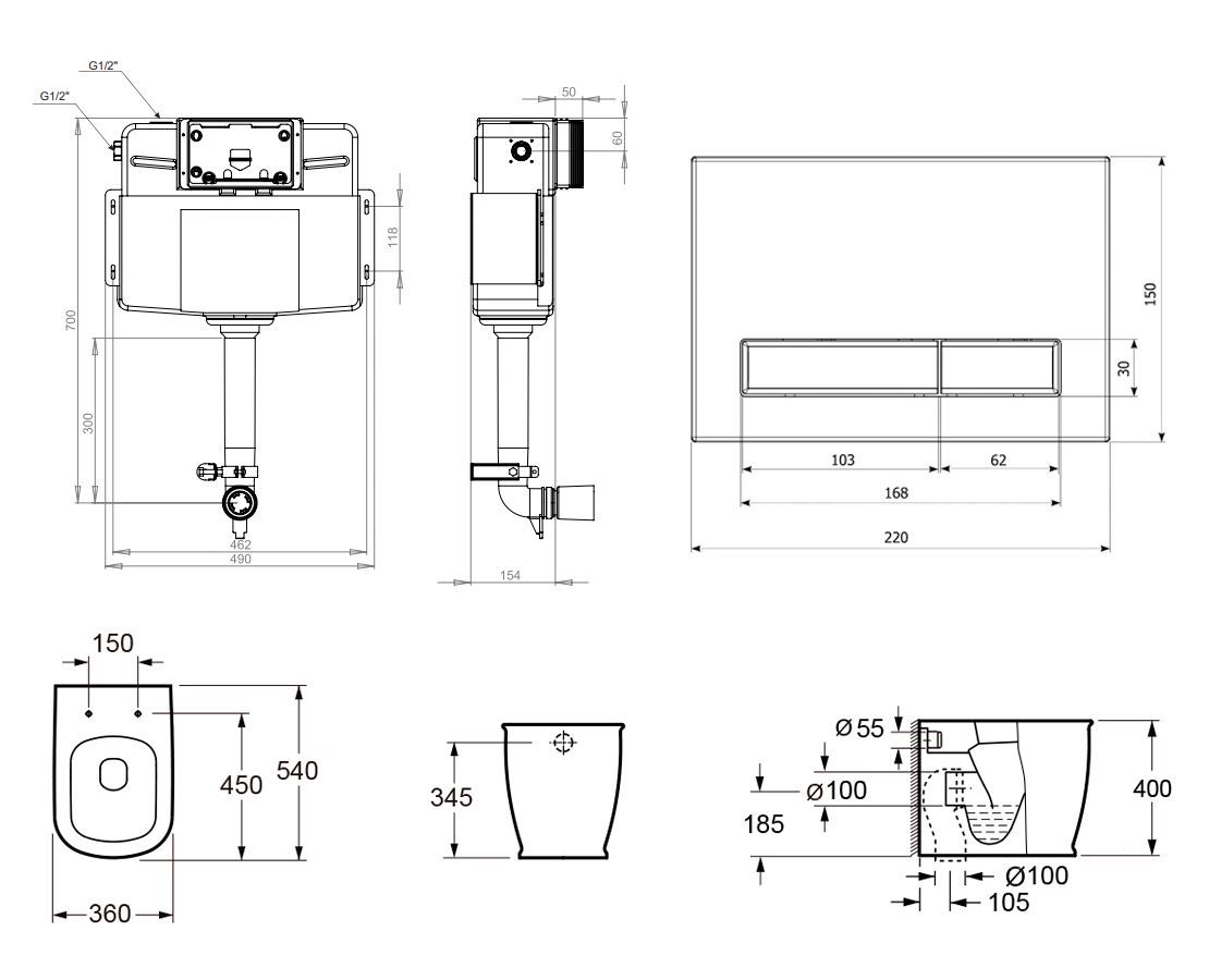 Комплект 4 в 1 Lavinia Boho Relfix Bell Pro, 77060205