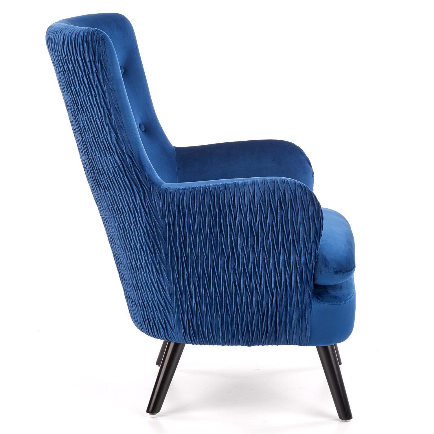 Кресло Halmar Ravel темно-синий/черный, V-CH-RAVEL-FOT-GRANATOWY