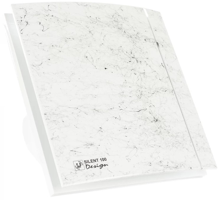 Вентилятор S&P SILENT-100 CZ MARBLE WHITE DESIGN – 4C