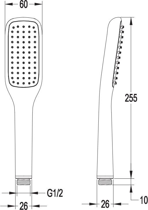 Ручной душ Omnires, HUDSONX-RCR